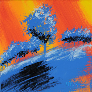 Blue Trees - 10x10 - ?