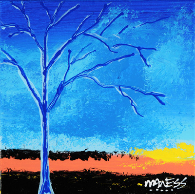 Blue Tree - 12x12 - ?