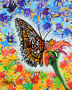 Glowing Butterfly - 24x30 - SOLD