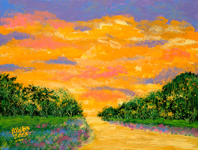 Pink Sunset - 18x22 - SOLD
