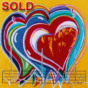 The Heart Beat of Rock n' Roll - 36x36 - SOLD