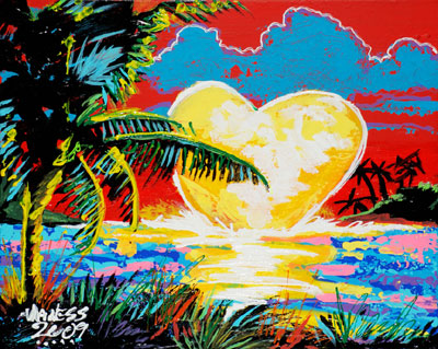 Caribbean Rising Heart - ? - SOLD