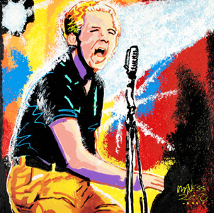 Jerry Lee Lewis, THE KILLER - 24x24 - SOLD