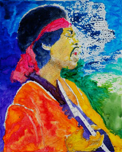 Jimi Hendrix<br>Auction during Blues Music Awards 2011 - 16x20 - ?