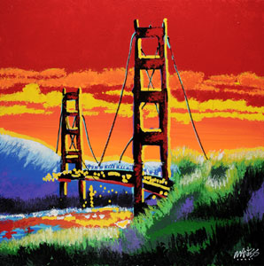 Golden Gate Twilight - 30x30 - ?