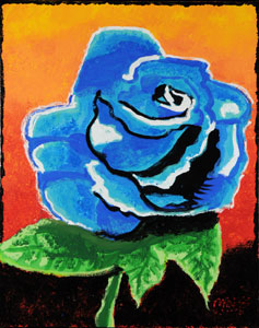 Blue Rose - 24x30 - ?